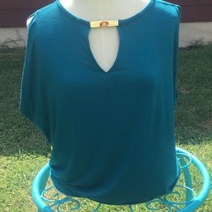 Micheal Kors Teal Blouse